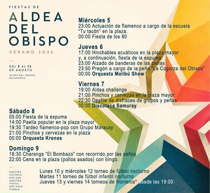 Fiestas de Agosto de 2026