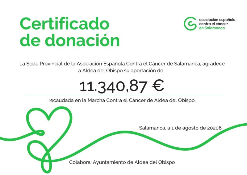 Aldea del Obispo vuelve a demostrar su solidaridad en la III Marcha contra el Cáncer